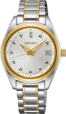 Seiko SUR582P1 Damenuhr mit Saphirglas Bicolor 1