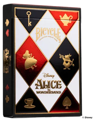 Image de Bicycle® Jeu de cartes - Disney Alice in Wonderland Jeu de cartes Cartes à jouer Poker Single Deck