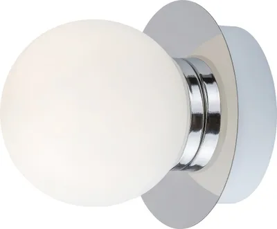 A close-up studio shot of a modern wall light fixture.