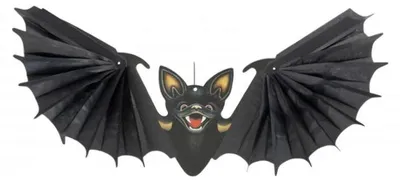 Produktbild von Ruhhy 26126 Hängende Fledermaus – Halloween-Dekoration, 60 cm