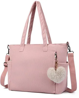 Immagine prodotto di Ibenzoa® Borsa a tracolla grande con spallacci in corda, dimensioni 39x14x28 cm – Spazio per laptop da 14 pollici, tracolla da 120 cm, chiusura a zip e tasche laterali, ideale per l'uso quotidiano e i viaggi