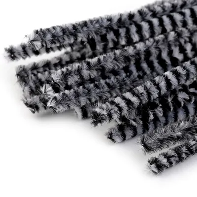 Produktbild von 20 Pfeifenreiniger 2-farbig 6mm x 30cm Pfeifenputzer Biegeplüsch Chenilledraht