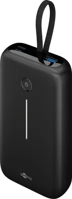 Zdjęcie produktu dla Goobay 76252, 20000 mAh, Litowo-polimerowy (LiPo), Quick Charge 3.0, 15 W, Czarny