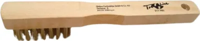 Produktbild von TrendLine Drahtbürste Messing 3-reihig Holzgriff
