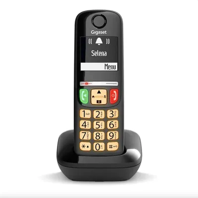 Produktbild von Gigaset E275 Telefon-Set schwarz Seniorentelefon große Zahlen Akku lange Laufzei