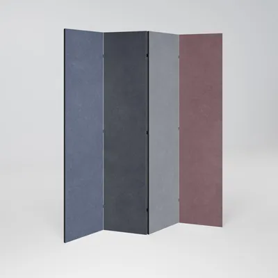 Produktbild von SpaceRebels Paravent Raumteiler - 4-teilig Raumtrenner, Druck 2-Seite - Raumtrenner - Trennwand Wohnung - Room Divider - Spanische Wand Deko Modern Sichtschutz