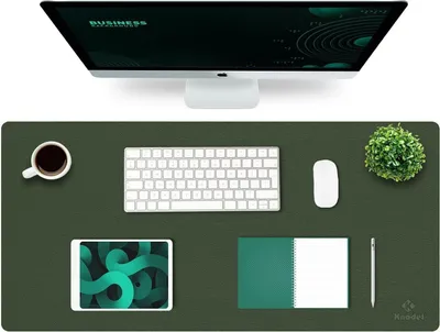 Obrázek produktu pro Knodell Knodel podložka na stůl podložka na stůl PVC 90x43cm voděodolná oboustranná tmavě zelená šedá