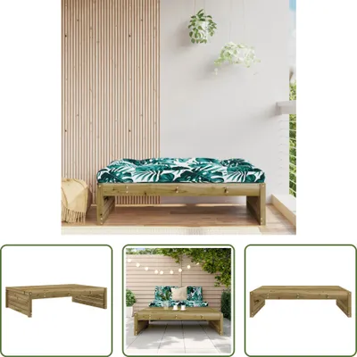 Produktbild von The Living Store Gartenhocker 120x80 cm Kiefernholz Imprägniert