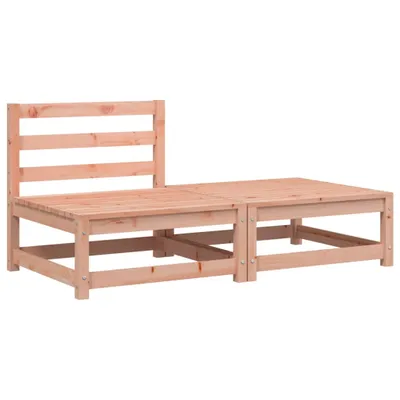 Produktbild von Gartensofa ohne Armlehnen mit Hocker Massivholz Douglasie