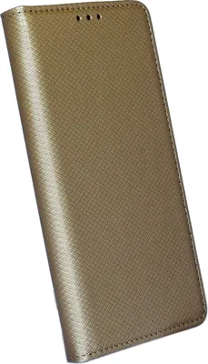 Produktbild von cofi1453® Buch Tasche "Smart" kompatibel mit SAMSUNG GALAXY XCOVER 5 (G525F) Handy Hülle Etui Brieftasche Schutzhülle mit Standfunktion, Kartenfach Gold