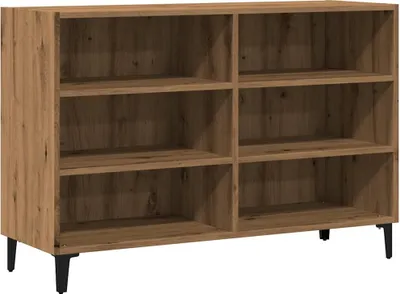 Image de Buffet chêne artisanal 103,5x35x70 cm bois d'ingénierie