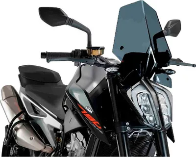 Obrázek produktu pro Tmavě kouřová sportovní obrazovka PUIG schválená ABE pro Ktm
