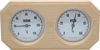 Produktbild von Nikkarien Sauna Thermo und Hygrometer aus dunkler Erle 543TL