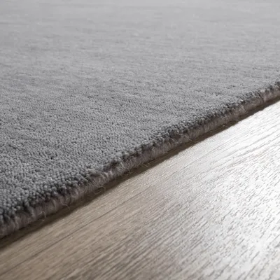 Produktbild von TT Home Naturfaser Wohnzimmer Teppich Kurzflor Handgewebt Modernes Design Unifarben Größe 120x170 cm
