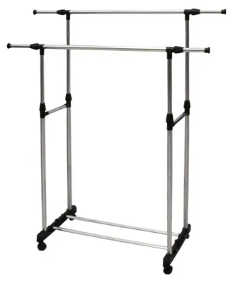Produktbild von Gerimport Kleiderstander - mobil - doppelte Stange -90x160cm