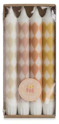 Productafbeelding van Kimmi Stearin-kaarsen – Harlequin – 1 doos