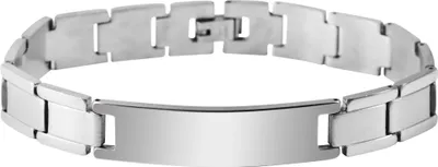 Produktbild von Akzent Gliederarmband aus Edelstahl in silberfarbig