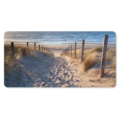 Produktbild von MuchoWow® Schreibtischunterlage Strand - Meer - Niederlande - Dünen - Sonne 80x40 cm - XXL Mauspad - Gaming Mauspad