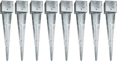 Produktbild von Einschlaghülse Bodenhülse 8x Einschlagbodenhülse 141x141x750mm Vierkant Erdanker