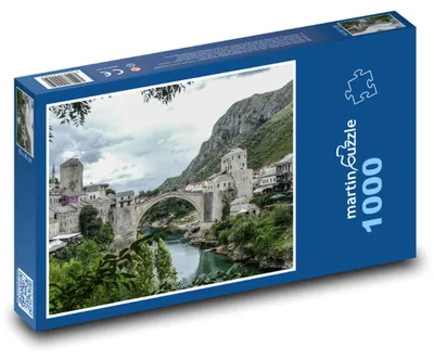 Produktbild von Puzzle 1000 Mostar in Bosnien und Herzegowina - martinpuzzle