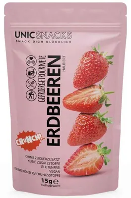 Produktbild von Unicsnacks Gefriergetrocknete Erdbeeren 15g