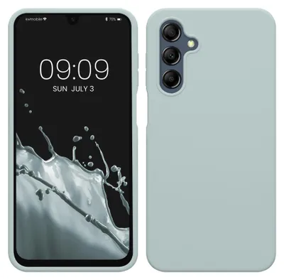Produktbild von kwmobile Handyhülle für Samsung Galaxy A16 5G Hülle - Case Silikon - Kabelloses Laden - Schutzhülle Cover in Cool Mint