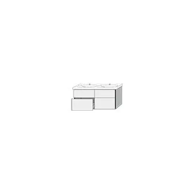 Produktbild von SANIPA SM42085 Waschtischunterbau mit Auszügen 3way