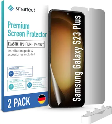 Produktbild von 2x TPU Sichtschutzfolie für Samsung Galaxy S23 Plus Panzerfolie Blickschutz