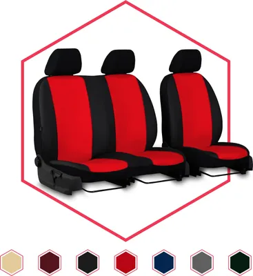 Produktbild von Sitzbezüge Auto Universal Schonbezug Autositzbezüge für Opel Movano I Rot BUS