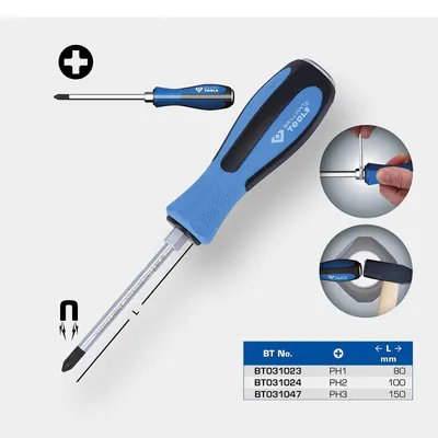 Produktbild von Brilliant Tools Schraubendreher Kreuzschlitz mit Schlagkappe