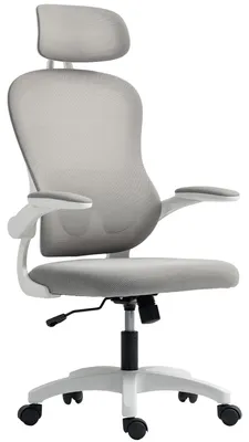 Productafbeelding van HOMCOM bureaustoel, ergonomische bureaustoel met omklapbare armleuningen