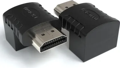 Produktbild von HDMI 270° Rechter Winkel Adapter | HDMI Buchse zu Stecker rechtwinklig, 2 Stück