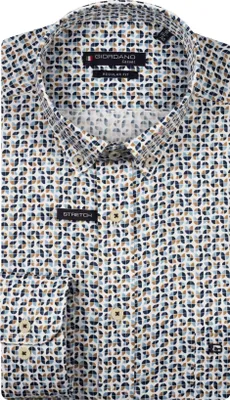 Produktbild von Giordano Hemd blau bedruckt Baumwolle