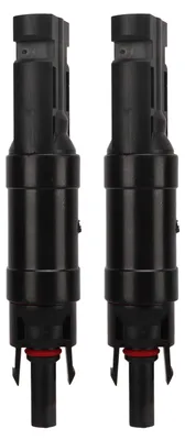 Produktbild von 2 Stück Solar-Photovoltaik-Stecker, 20 A, IP67, wasserdichte PV-Diodensicherung für den Systemanschluss