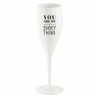 Produktbild von Sektglas 100 ml mit Druck CHEERS No. 1 YOU ARE MY EVERYTHING Koziol