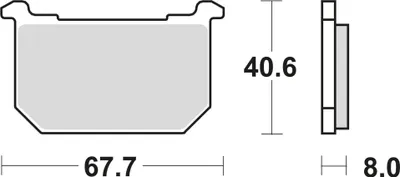 Produktbild von TRW Bremsbeläge MCB 515 Bremsbelag MCB 515 -Standard