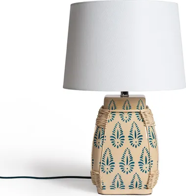 Produktbild von Tischlampe Keramik und Stoff Ariché Weiß
