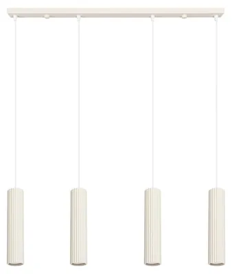 Immagine prodotto di Lampada a sospensione KARBON 4L beige 4xGU10 10W alluminio 120x5x81cm Sollux Lighting