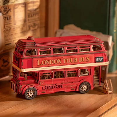 Produktbild von ROBOTIME London Tour Bus, 255 Stück(e), Fahrzeuge, 14 Jahr(e)