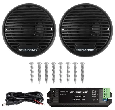 Produktbild von Wasserdichtes Bluetooth-System, 7,6 cm Koaxiallautsprecher für Boot und Auto