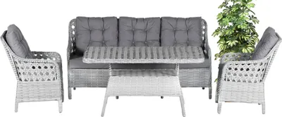 Produktbild von Garten 4tlg Sofa Sessel Couchtisch Vielseitigkeit Pflegeleichtigkeit Raffinesse