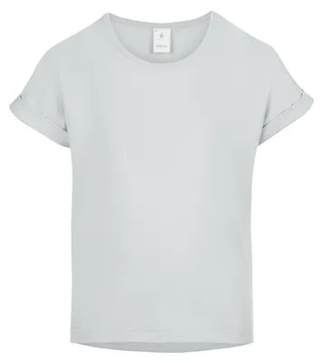 Produktbild von Merry Style T-Shirt für Mädchen aus weicher Baumwolle – Bequeme Mädchenkleidung (Grau, 140) MS-468