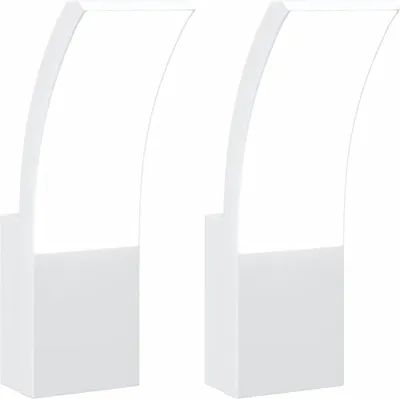 Zdjęcie produktu dla Kinkiety zewnętrzne LED, 2 szt., białe, odlewane aluminium