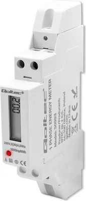 Obrázek produktu pro Qoltec Single phase electronic meter DIN rail 230V 30A