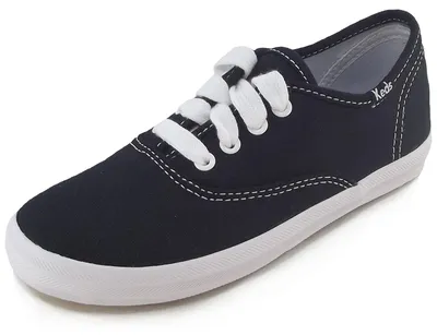Produktbild von Keds Champion Canvas Girls Mädchen Sneaker schwarz/weiß (black/white), KT34120