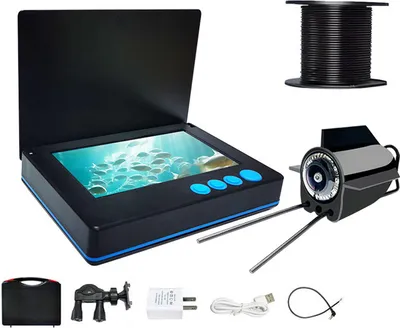 Produktbild von Unterwasser-Fischereikamera 4.3inch Bildschirm Nachtsicht 1080P 220° Weitwinkel 8000mAh Akku 20m US Stecker