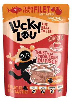 Produktbild von Lucky Lou 62966, Adult, jede Rasse, Apfel, Thunfisch, 70 g, Getreidefrei