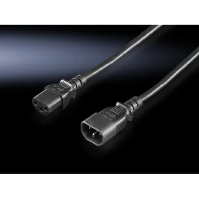 Produktbild von Rittal DK 7200.215, 1,8 m, C14-Koppler, C13-Koppler, 230 V