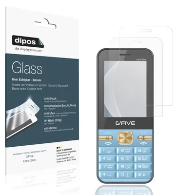 Image de 2x Protection ecrán pour GFive Ultra Slim mat Verre souple Film Protecteur 9H dipos