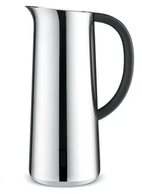 Thermoskanne doppelwandig Edelstahl 1 l silber 29 cm